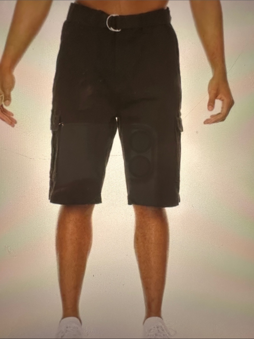 Wicked Stitch Black Cargo Men's Shorts